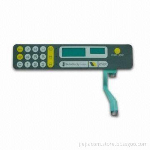 Waterproof Membrane Switch, Made of PET and PC Material, 90 to 95% RH Operating Humidity